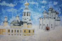 Кремлевская площадь зимой