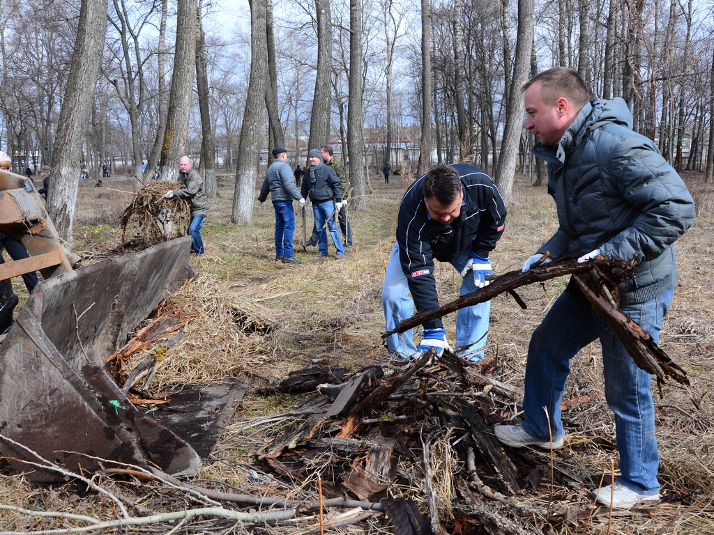 Тысячи вологжан стали участниками общегородского субботника