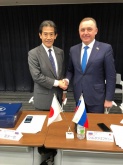 По приглашению японских коллег во главе парламентской группы прибыл в Токио
