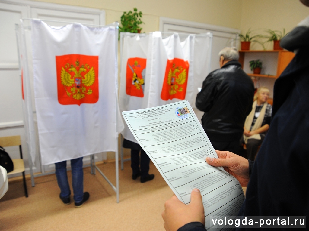Глава Вологды Евгений Шулепов принял участие в голосовании на выборах депутатов Госдумы и Законодательного Собрания